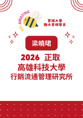 榮譽-114學年度梁曉珺同學考取研究所圖片
