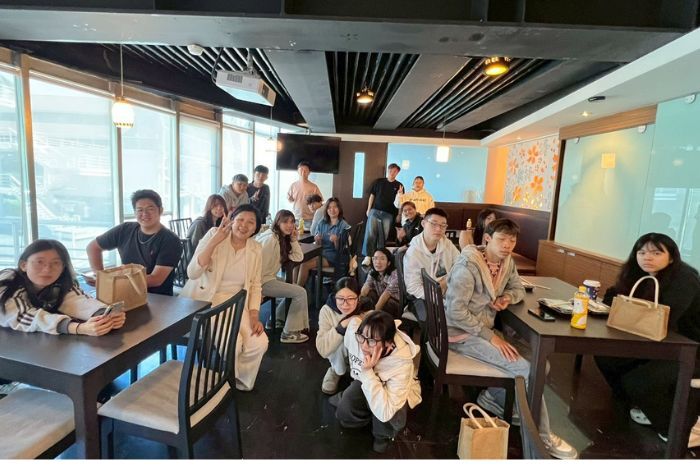 學姊餐敘交流，肚子飽飽，腦袋充實圖片